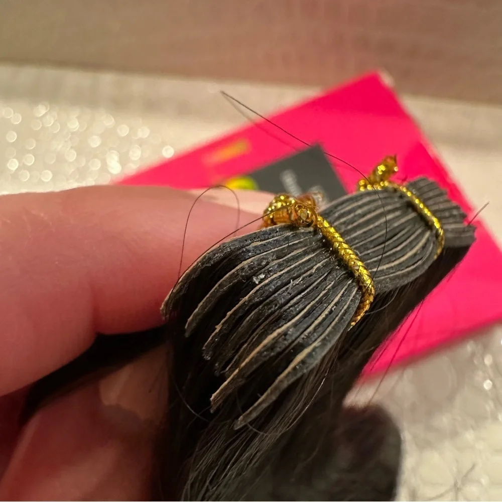 16” Natural Black Body Wave Invisi Edge Tape In Human Hair Extensions 50g #TF8